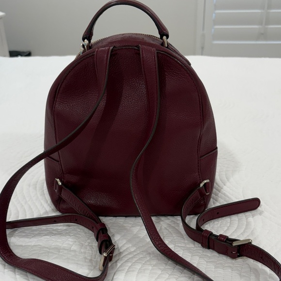 Kate Spade Jackson Burgundy Leather Backpack - Picture 2 of 16
